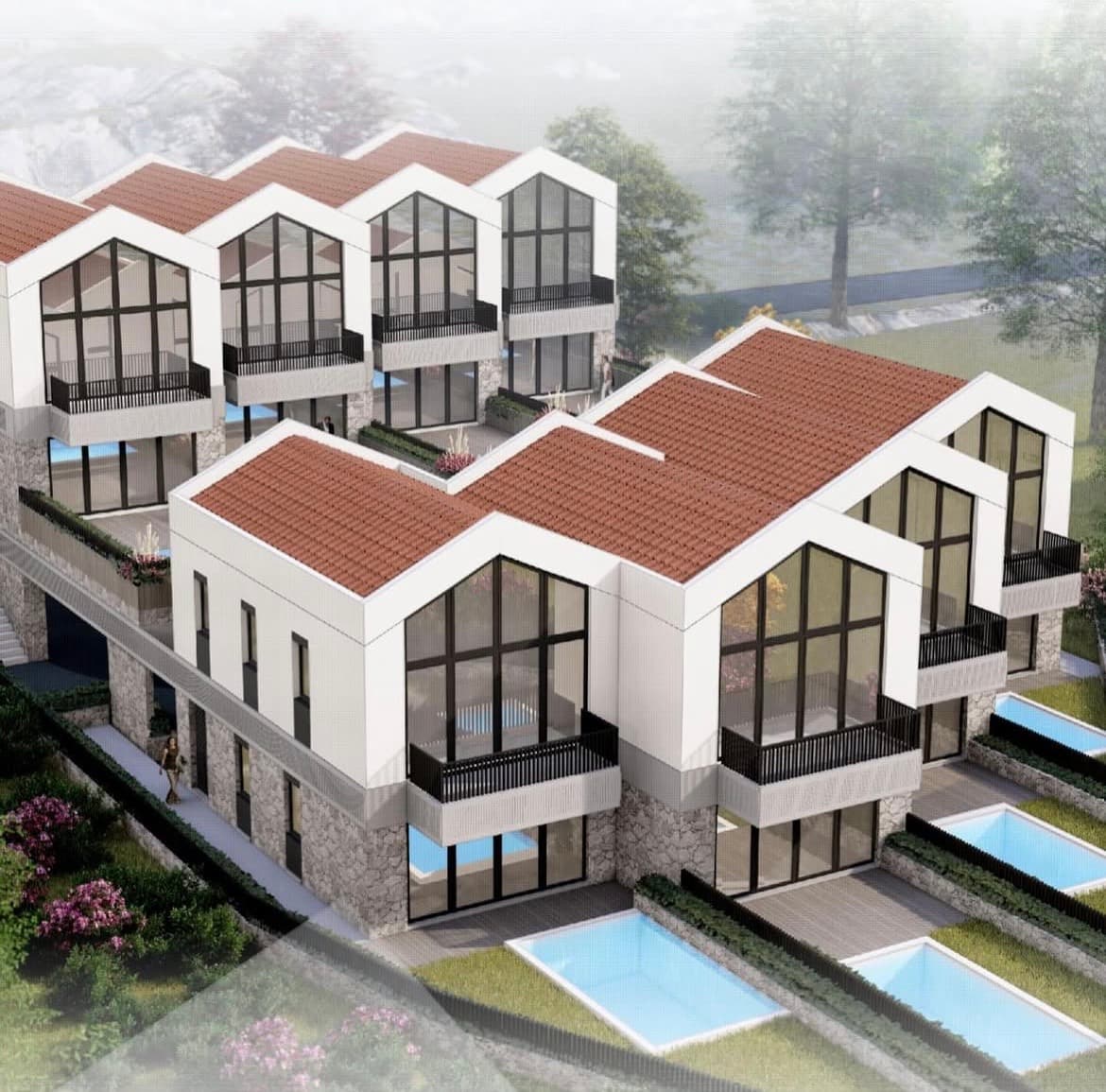 Moderne Villen in Donja Lastva