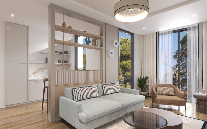 Tivat merkezine yakın modern binada yeni daire